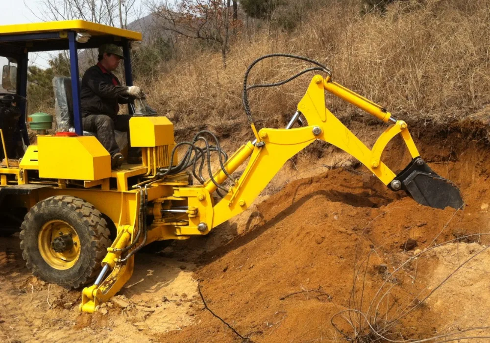 小型液压反铲装载机