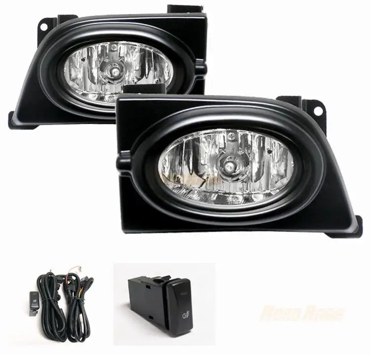 Clear Fog Lights Driving Lamps For Honda Civic 4dr Sedan
