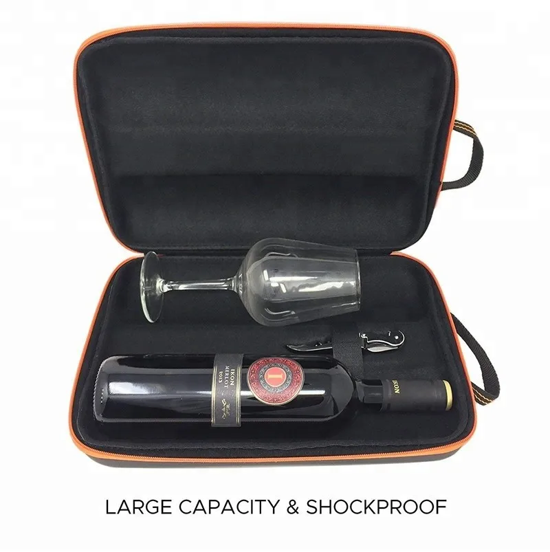 Wine Bottle Travel Bag For 2 Bottles Of Wine Shockproof Waterproof