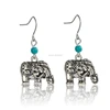 Alloy studs small elephant antique silver pendant earrings domineering animal studs earings for men and women