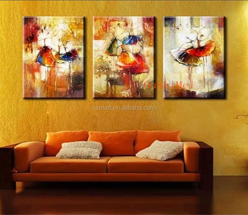 Met de hand gemaakte foto op canvas stof schilderen ontwerpen ...