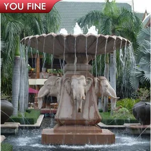 Garden Stone Elephant Fountain