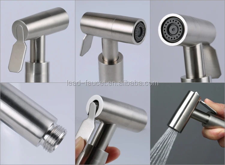 304 stainless steel shattaf toilet spray bidet set Handheld Showerheads Bidet Spray Gun Washer