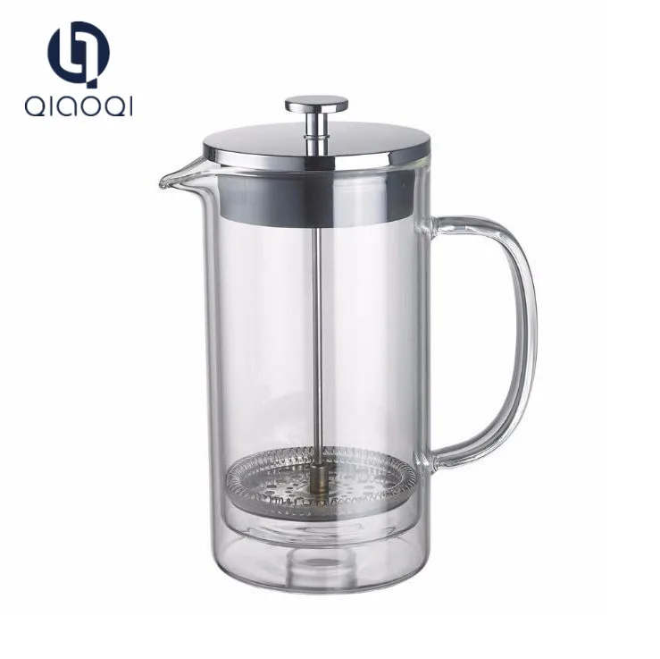 Double Wall Insulated Glass Tea Coffee Maker French Press Buy Double