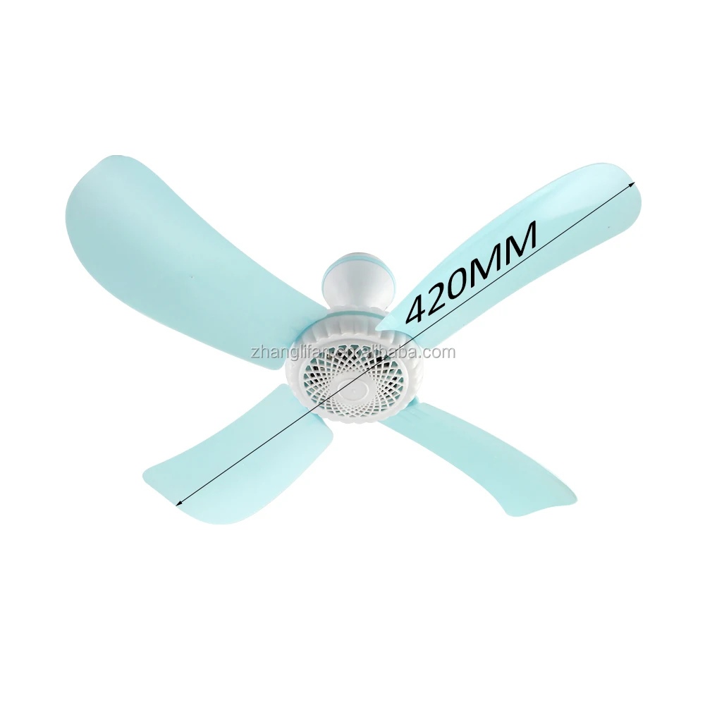 New Design best price whole sale 17inch 420mm 4balde 220V AC plastic mini l ceiling fan