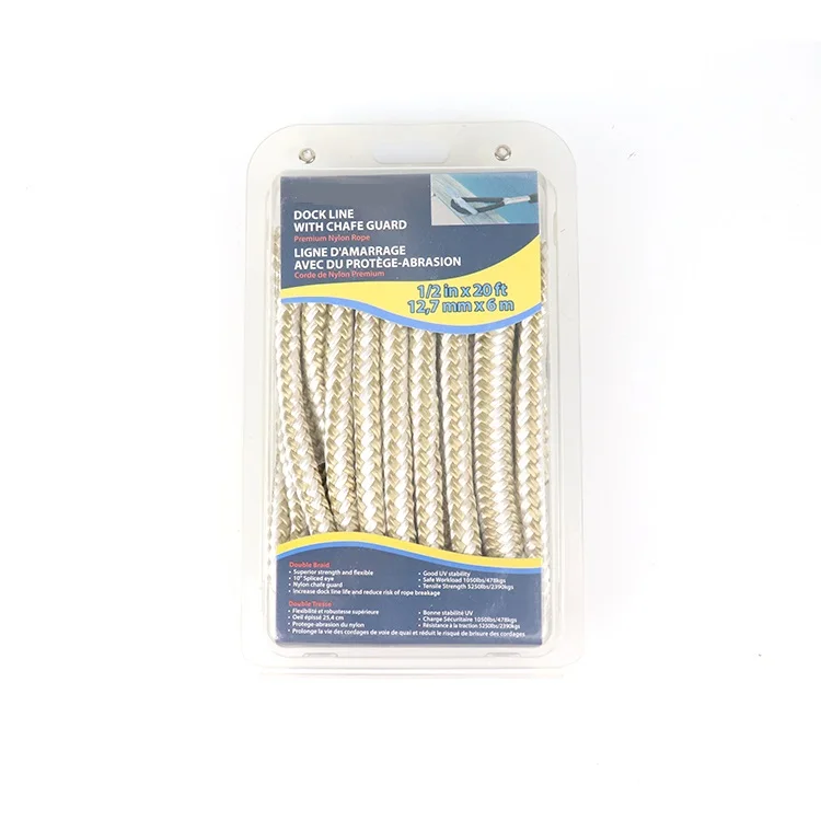 Nylon Anchor Rope Double Braid Nylon Anchor Line Braided Boat Anchor