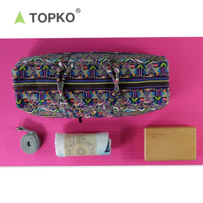 Topko Wholesale Fitness Custom Yoga Starter Kit Yoga Mat And Yoga Bag