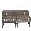 Mayco Modern Furniture Velvet Rectangular Storage Ottoman Bench