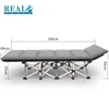 Outdoor army cot bed military folding camping bed with convenient side bag fashion army folding bed