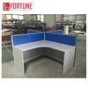 4 seater L shape staff workstations design call center cubicle