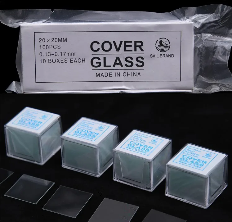 Medical 22x22mm Square Microscope Glass Cover Slides - Buy Cover Slides ...