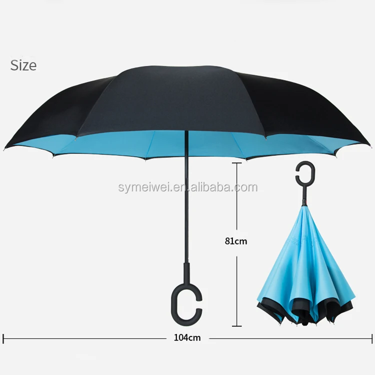 Umbrella With Logo Reverse Golf Promotional Custom Inverted Cheap