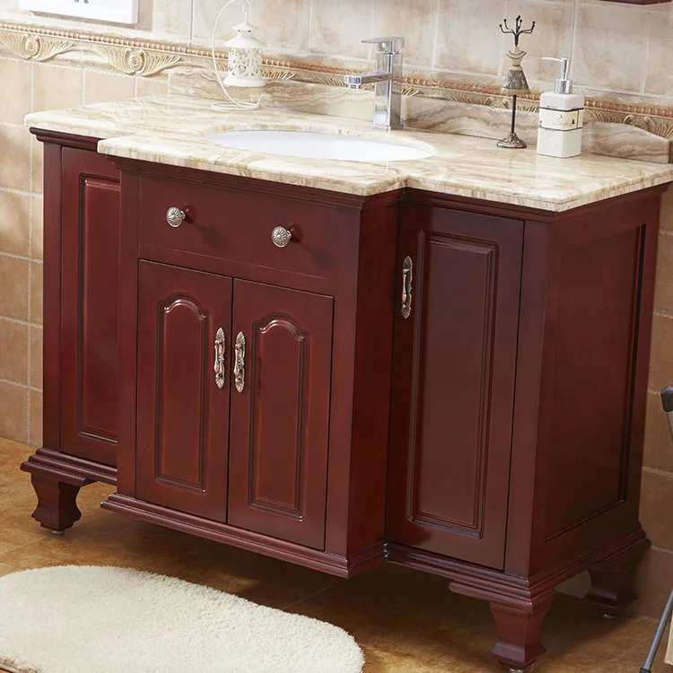 Good Design Single Sink Marble Top Bathroom Storage Vanity Cabinet ...