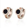 Yiwu Aceon Stainless Steel Brand Jewelry Numeral Number Shell Small Hoop Earring