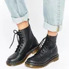 Hot Selling PU Leather Goodyear Pascal 8 Eye Womens Lace Up Boots