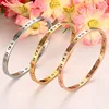 High Quality Roman Numerals Bangles 316 Stainless Steel Cheap Rose Gold Bracelets