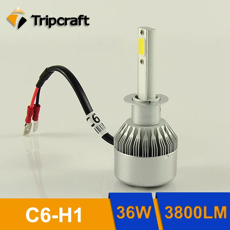 Tripcraft the most hot sale c6 H1 led headlight,auto led fount lamp
