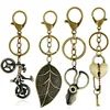 China manufacturer promotion antique bronze metal keyring key chain