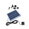 Mini square solar surface water pump for home or outdoor landscaping