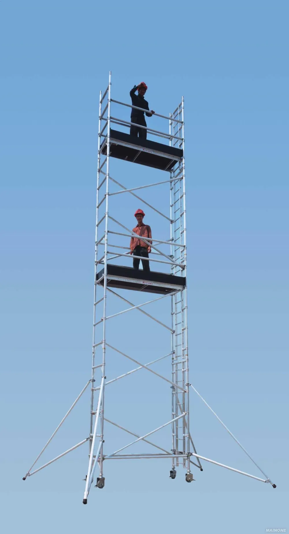 good quality best sales aluminum mobile stair scaffolding in
