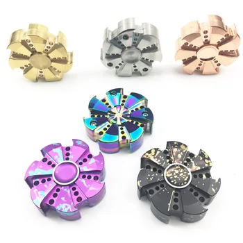 Edc Rose Turbine Hand Spinner Focus Toy Ceramic Ball Fidget Spinner 