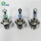 自動ランプ h4 24 v 75/70 ワット車のヘッドライトグリーンブルー塗装ガラス 12 v 60/55 ワット h4 電球ハロゲン