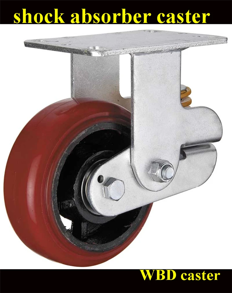 Heavy Duty Spring Shock Absorber Caster - 500kg Capacity