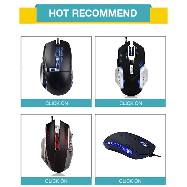 Latest Model USB Wired RGB Gaming Mouse  for computer accessories