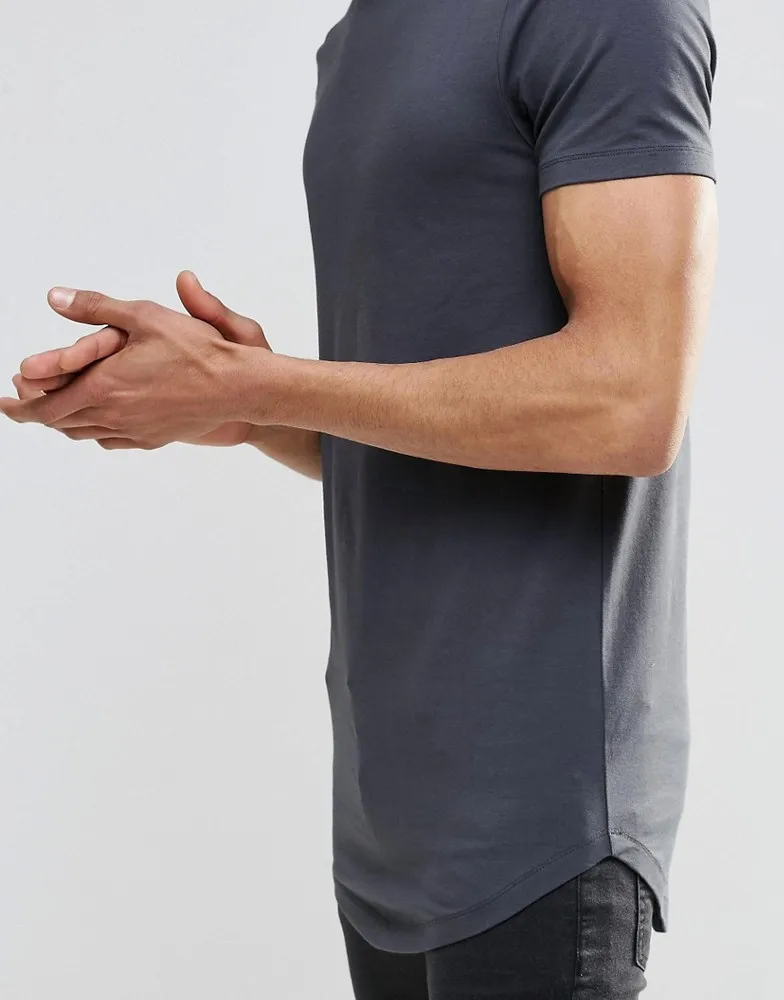 buck mason slub curved hem tee