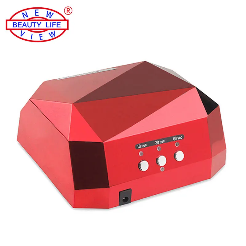 Diamond Shaped Nail Dryer Curing Nail Art Tools LED Lamp is Suitable For US EU Plug