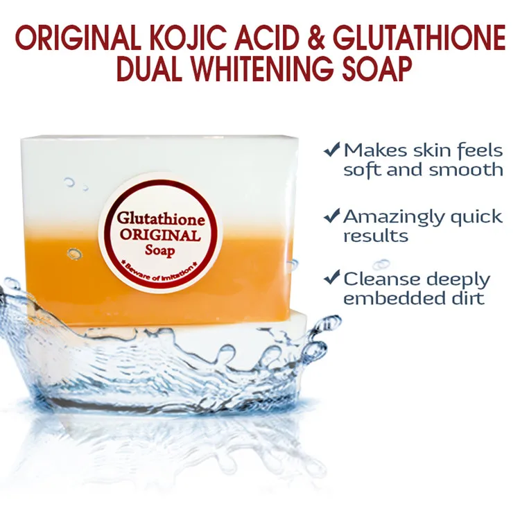 Kojic Acid And Glutathione Skin Dual Whitening Bleaching Soap For Black