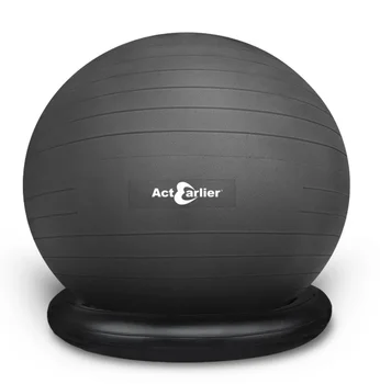 exercise ball with stability ring
