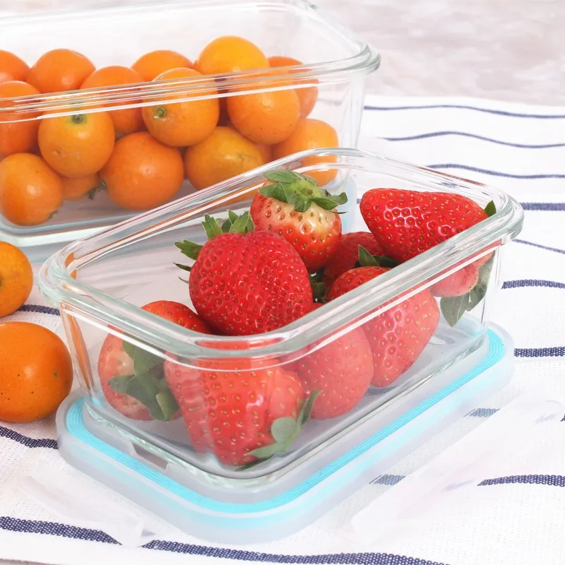 Aldi Rectangle 8 Piece Nestable Design Glass Food Storage Set With Snap