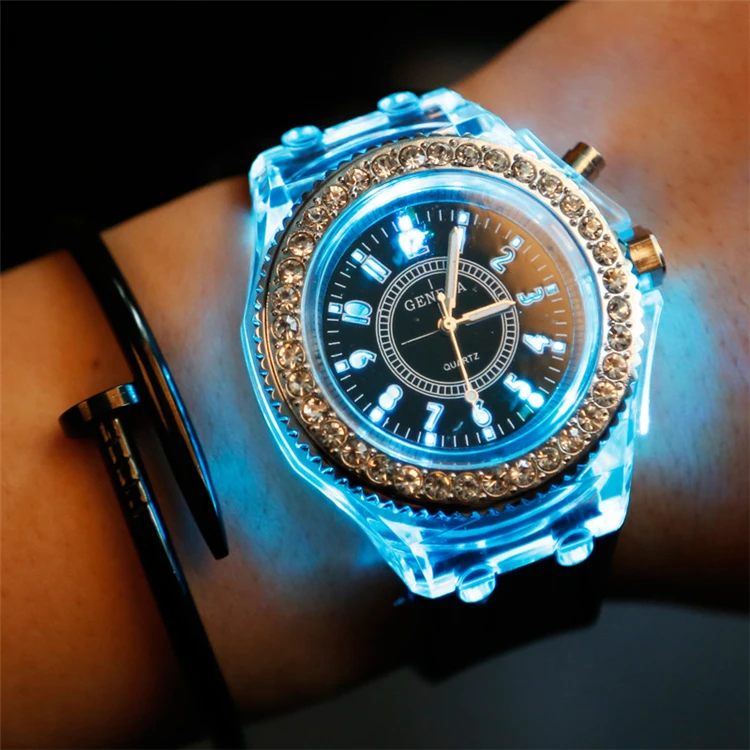 wrist watch with light