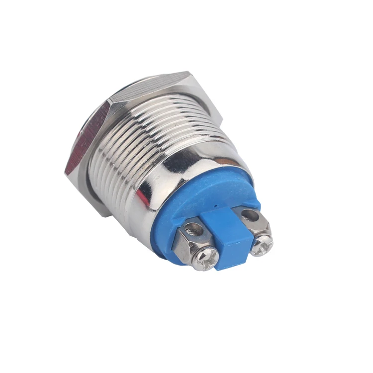 Free Shipping 16mm Pulsador Motorcycle 220 Volt Momentary Push High