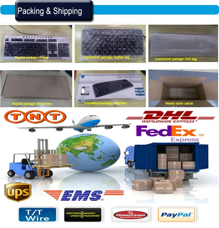 Custom Logo And Package Computer Wired Usb Keyboard  office keyboard for computer accessories