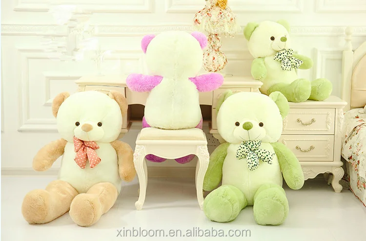 teddy  bear w ith bow-knot