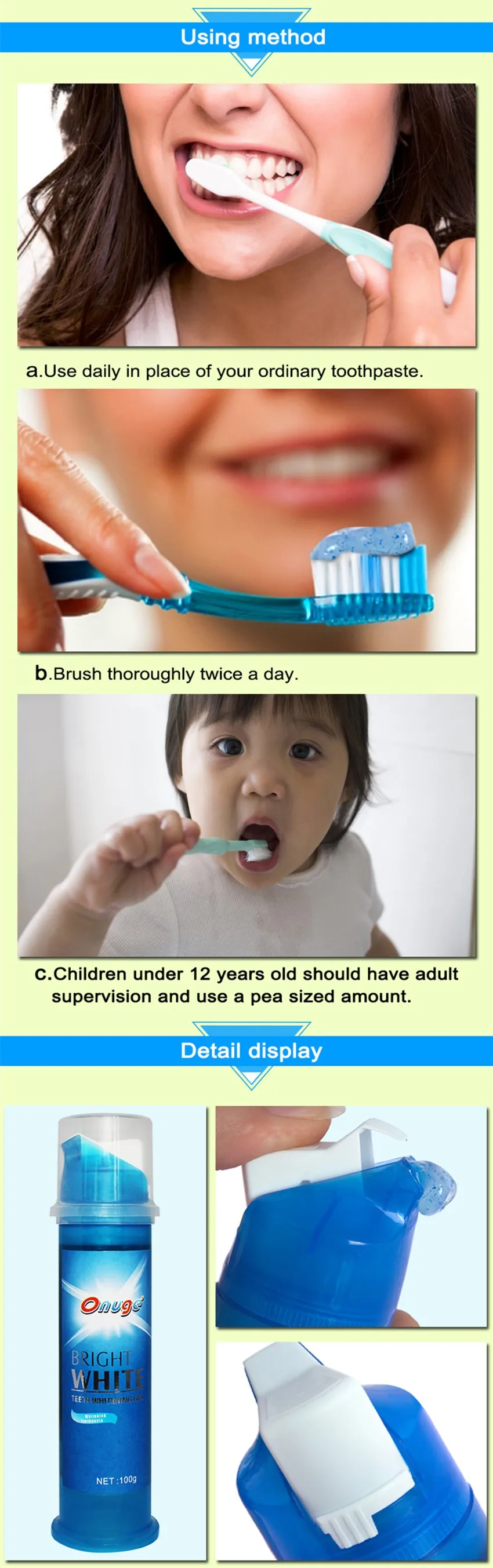 High Quality Dental Whitening Liquid Teeth Whitening Toothpaste For