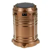 Water resistant LED camping rechargeable emergency light phone charge 140 lumen solar lantern
