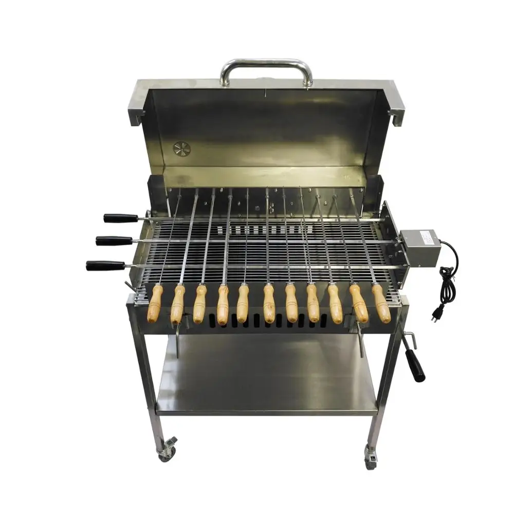 Outdoor Cyprus With A Lid Stainless Steel Bbq Rotisserie Spit Buy Bbq