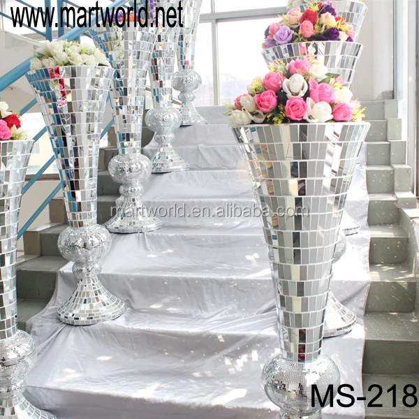 2019 New Mirror Wedding  Decoration Vase Flower Wedding  