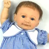 Factory Custom 18 inch Handcrafted Reborn Soft Vinyl Child Love Baby Doll Boy