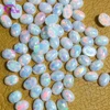 Synthetic Sapphire Oval shape Opal stone Cabochon Cut