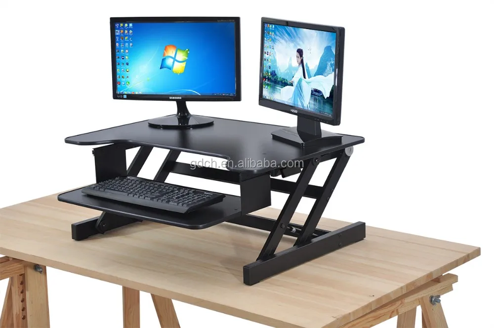 Mdf Height Adjustable Desk Computer Monitor Stand Build Your Own