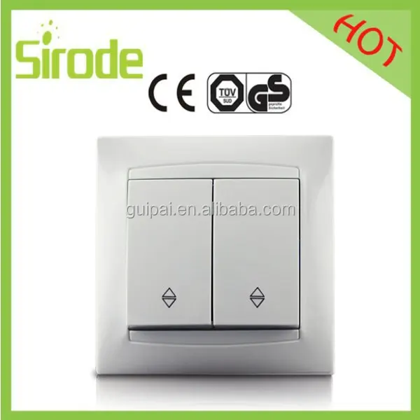 Sirode Ce Certificated Wood Color 2 Gang 2 Way Switch