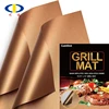 Reusable easy to clean works on gas, charcoal, electric grill sheet