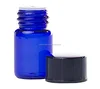 Essential Oil Bottle Tester Set For Aromatherapy, Cobalt Blue, Holds 5/8 dram
