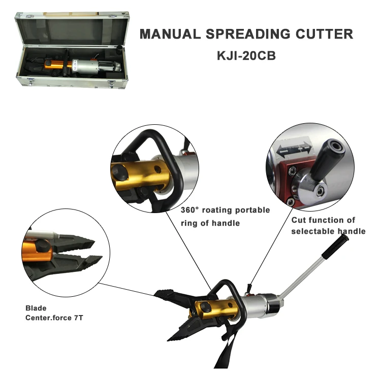 China Handheld Manual Hydraulic Spreader Cutter Tool With Light Weight