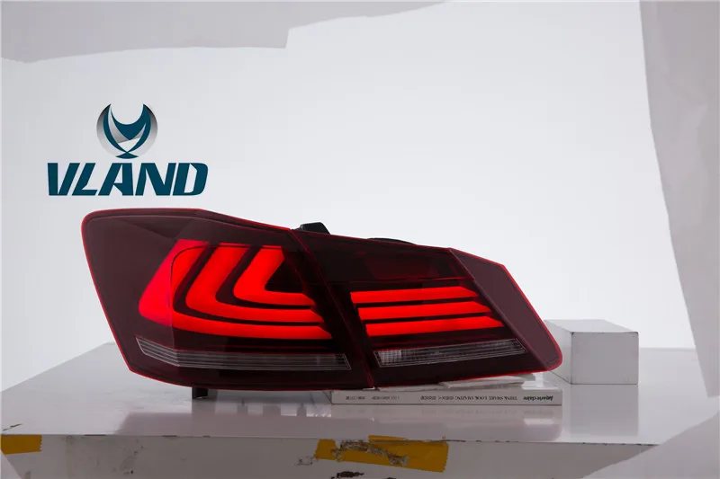 VLAND New  LED Car light for Accord Taillight 2014 2015 2016 2017 2018 for Accord LED Tail light with Moving signal