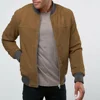 Oem Winter Man Jacket Wholesale Man Leather Jacket In Tan Color